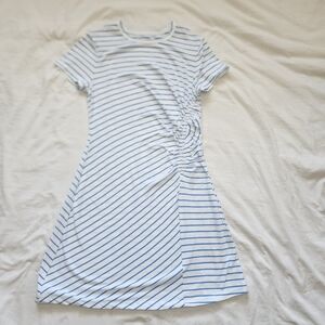 Universal Thread Striped Blue and White Mini Dress